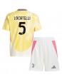 Juventus Manuel Locatelli #5 Vieraspaita Lasten 2024-25 Lyhythihainen (+ shortsit)